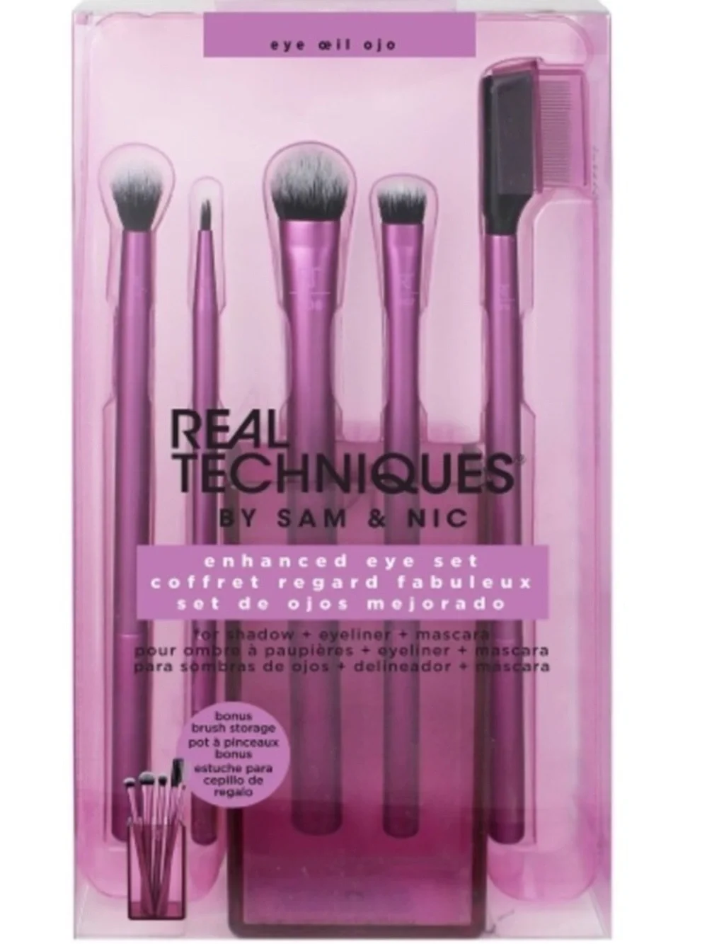 Real Techniques Enhanced Eye Brush Set New FullSz